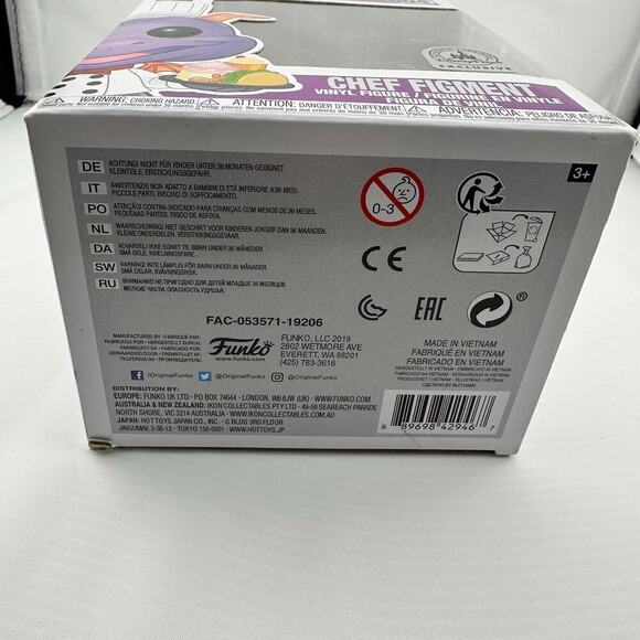 Funko Pop Disney Parks Exclusive Chef Figment Number 604 Food Wine Festival - Picture 8 of 8
